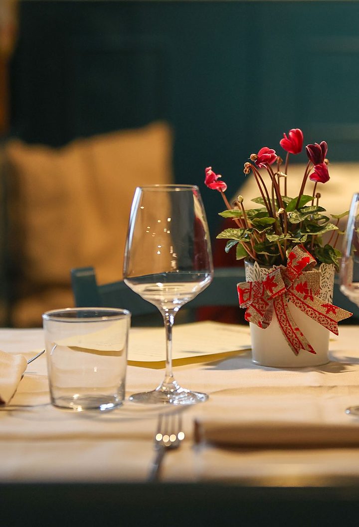 The dining room